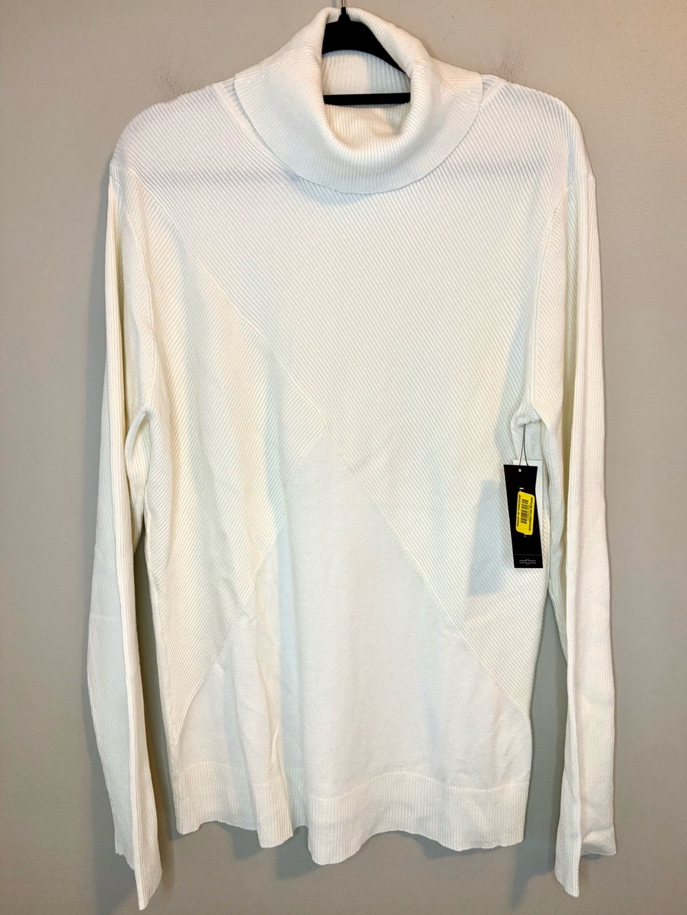 NWT Liverpool Los Angeles Ribbed Turtleneck Sweater Large Ivory